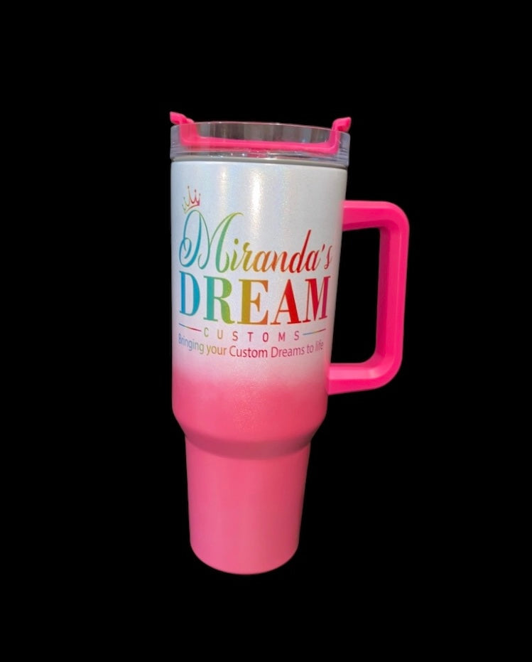 40oz Customizable Tumbler with Handle