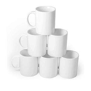 15oz Customizable White Mugs