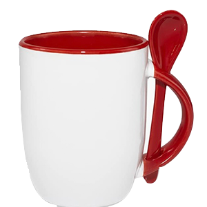 11oz Customizable Mug with Spoon